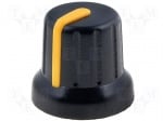 Копче GMN-4YL Копче за потенциометър; миниатюрно, с индикатор; ABS; Ос:6mm